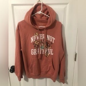 Zoe + Liv Size M Light Brown Hoodies 60% Cotton 40% Polyester.